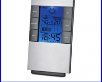 เครื่องวัดความชื้นดิจิตอล วัดอุณหภูมิ และนาฬิกาในตัว Digital Hygrometer The