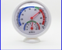 หัววัดอุณหภูมิพกพา เครื่องวัดความชื้นและวัดอุณภูมิแบบเข็ม 10- 32℃ Round Lar