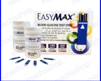 แถบตรวจน้ำตาลในเลือด แผ่นตรวจระดับน้ำตาลในเลือดด้วยตัวเอง EasyMax Blood Glu