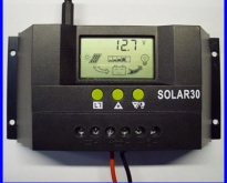 โซล่า ชาร์จเจอร์ 30A 12V/24V Auto Solar Controller Regulator Charge Battery