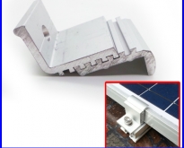 solar End clamp slide adjustable 35-50mm ยึดข้างแผงโซล่าเซลล์ ผลิตจากอลูมิเ