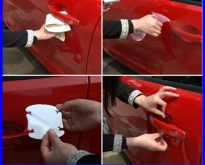 ฟิล์มใสกันรอยมือจับประตูรถยนต์ 4 ชิ้น Car sticker door bowl sticker car doo