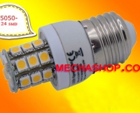 หลอดไฟ LED E27-5050 SMD 3.8W 220V สีขาว 6000K ยี่ห้อ SET รุ่น E27-5050