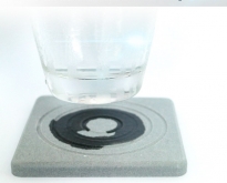 จานรองแก้ว x 2 ชิ้น แห้งทันทีที่เปียก นวัตกรรมใหม่มาตรฐานญี่ปุ่น ไม่ต้องล้า