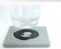 จานรองแก้ว x 4 ชิ้น แห้งทันทีที่เปียก นวัตกรรมใหม่มาตรฐานญี่ปุ่น ไม่ต้องล้า