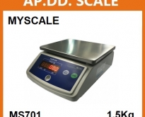  เครื่องชั่งดิจิตอลตั้งโต๊ะ กันน้ำ 1.5-30kg ยี่ห้อ MY SCALE รุ่น MS701 ราคา