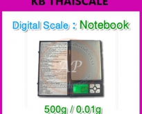 เครื่องชั่งดิจิตอลแบบพกพา พิกัด 500g รุ่น Notebook ราคาประหยัด