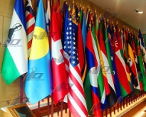 VIO FLAG ผลิตธงประชุมนานาชาติ  ได้มาตรฐานไว้วางใจใช้ในงานระดับประเทศ