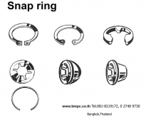 แหวนล๊อก, Snap ring, Retaining ring, Circlip ring, แหวนล๊อกเพลา, Bore ring,